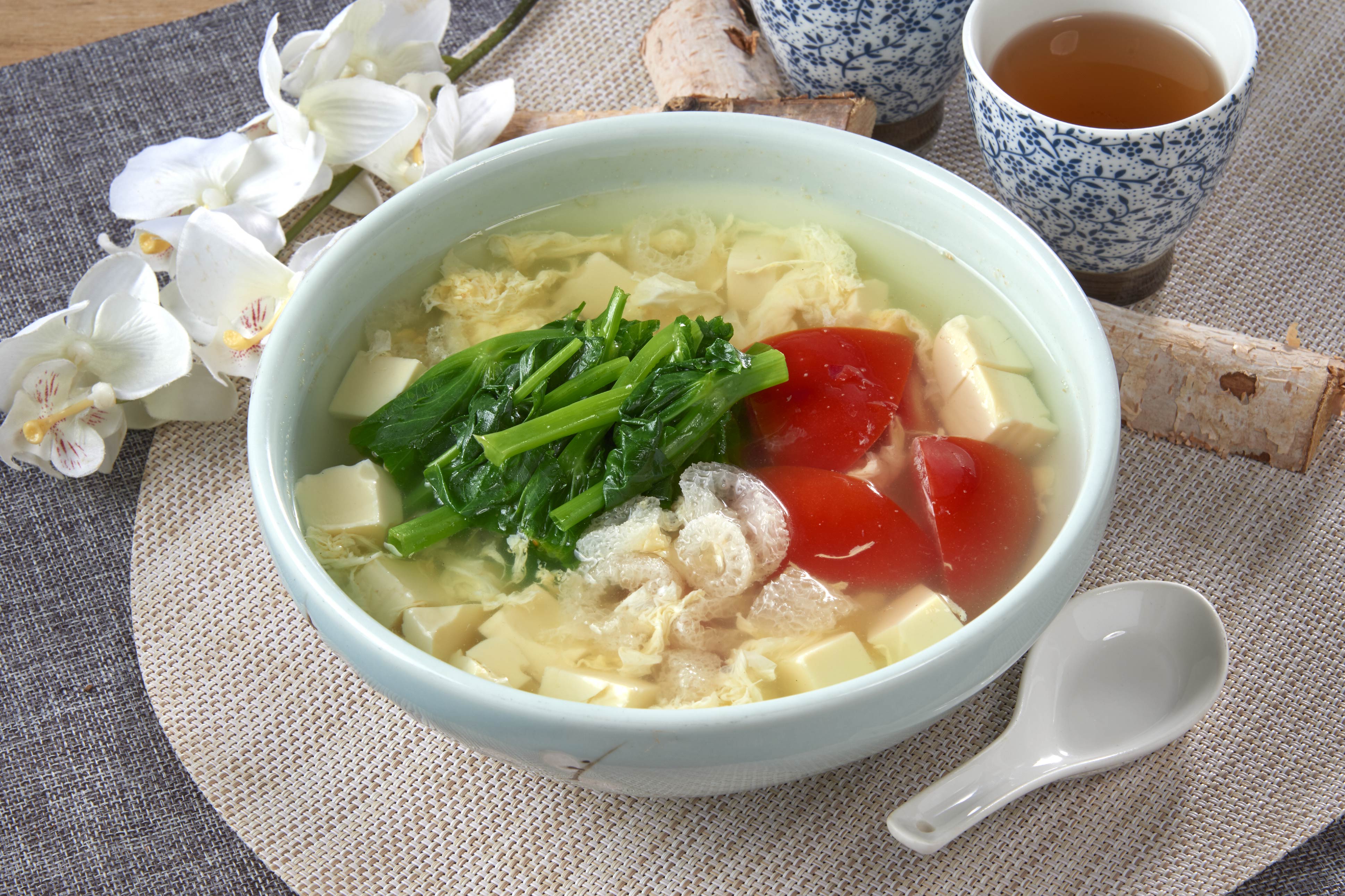 竹笙四色湯